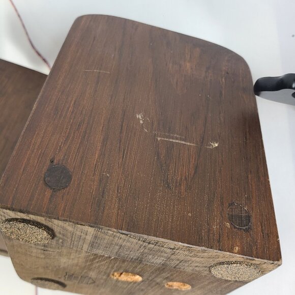 Vintage Traditional Walnut Trophy Bass Fishing Library Bookends - Pair - Picture 11 of 14